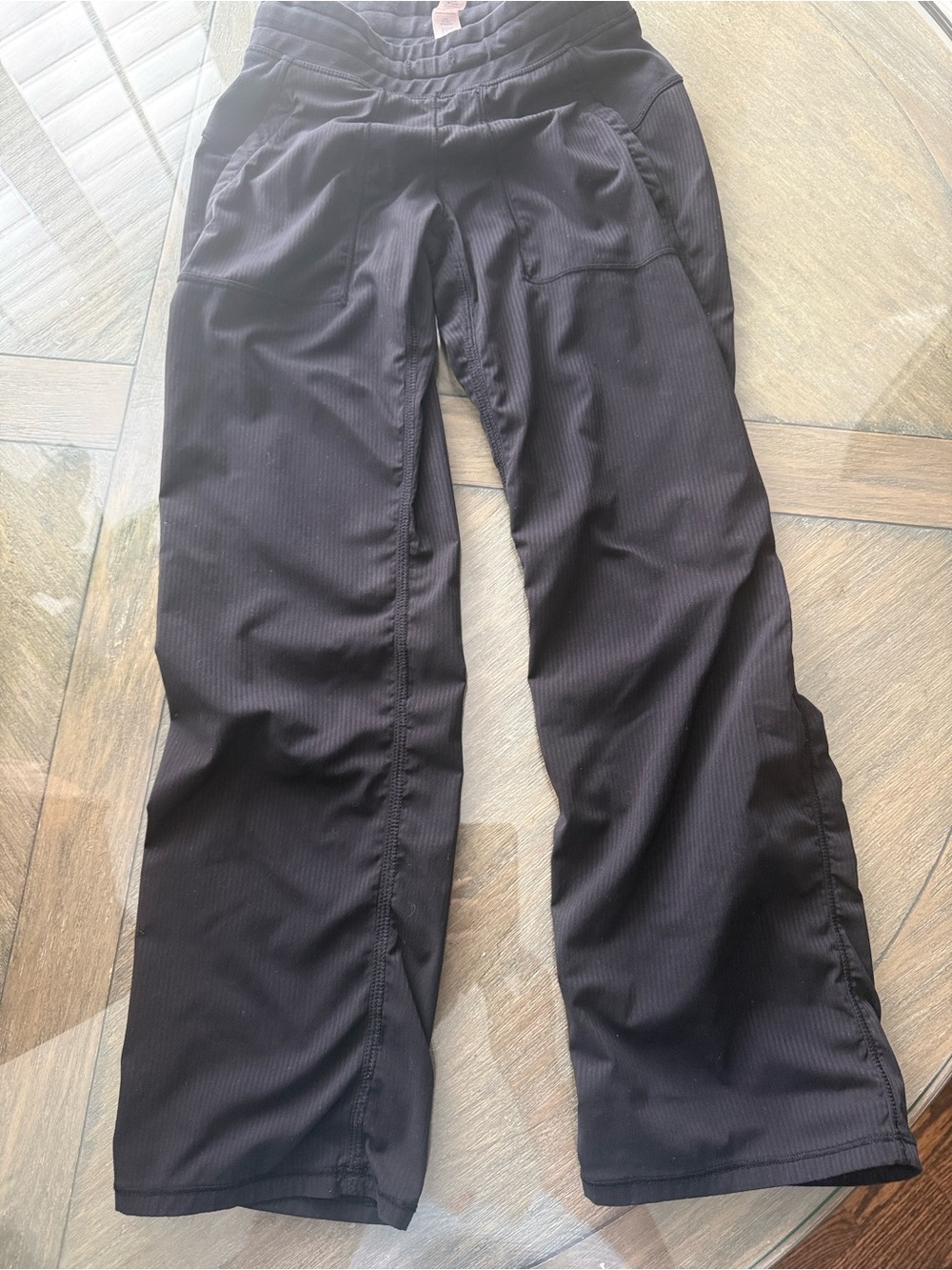 Ivivva Black Quilted Waist Active Leggings